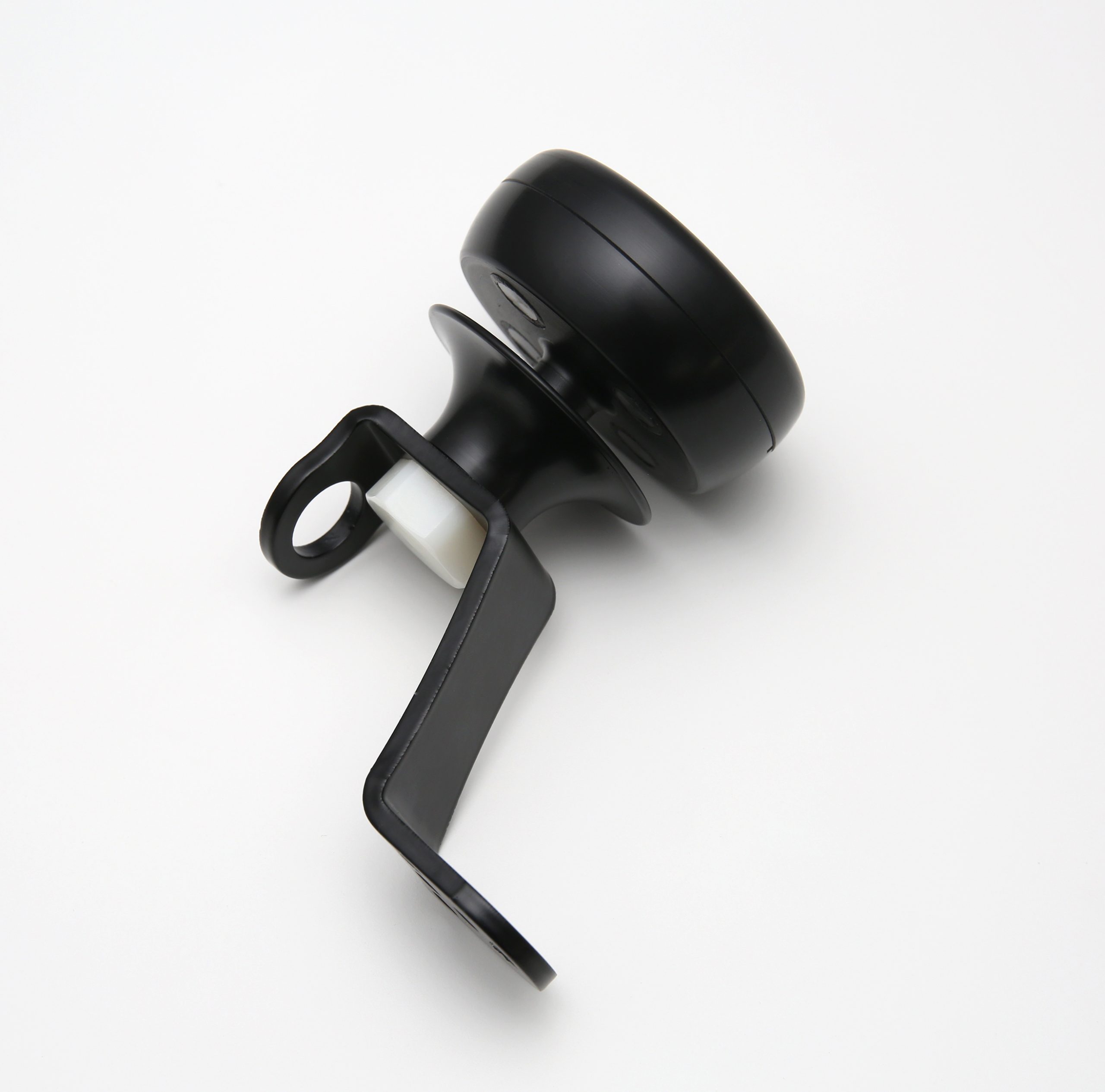 Calypso marine mast mount bracket demonstrating connection fitment with a Calypso ultrasonic wind sensor. Anemometer sold separately.