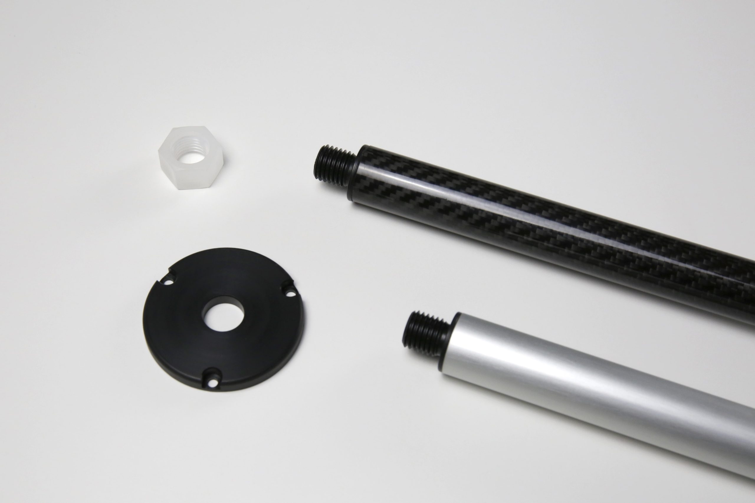 Calypso universal marine mount adapter for carbon fibre and aluminium instrument poles.