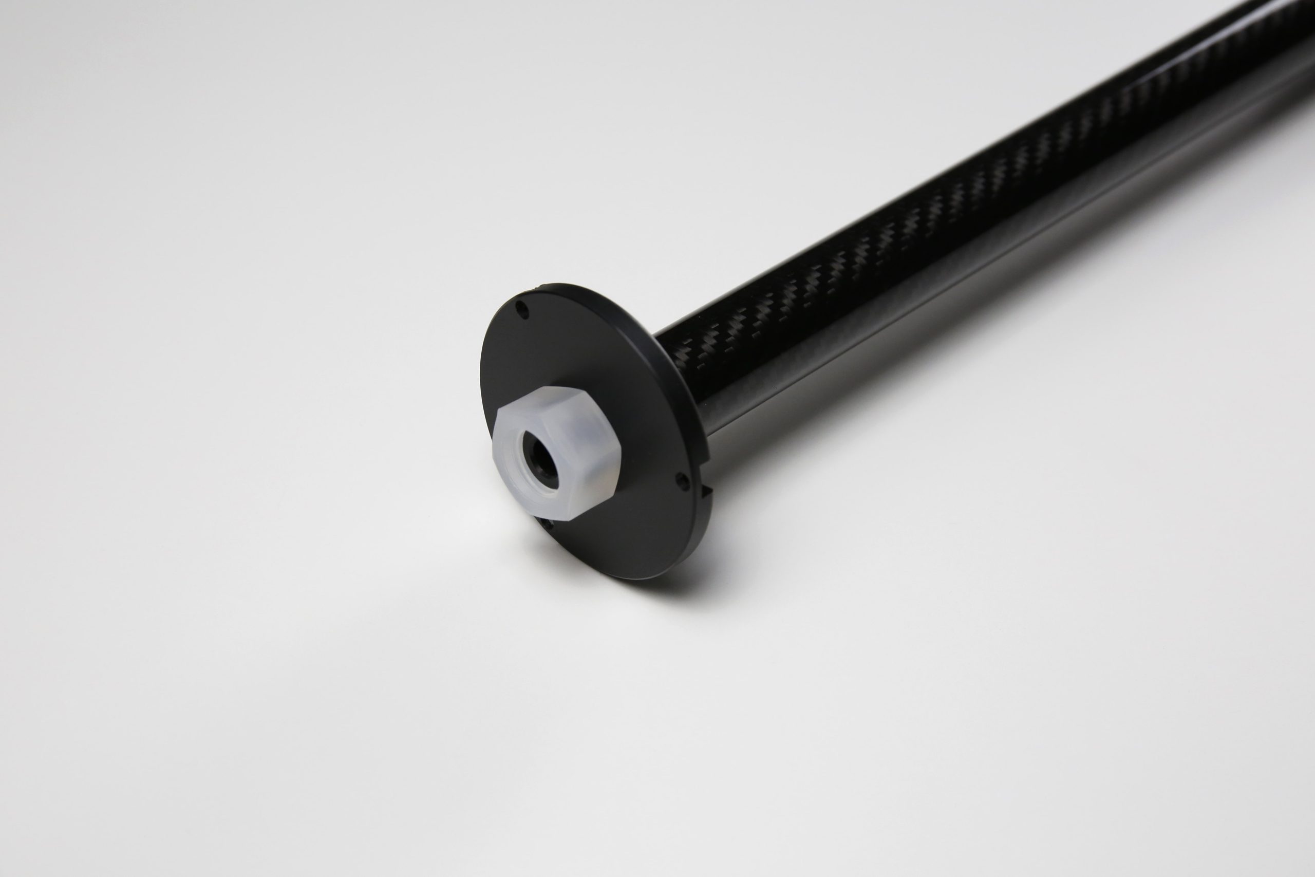 Calypso mount adapter sleeve showing flush installation fitment over a marine extension spar.