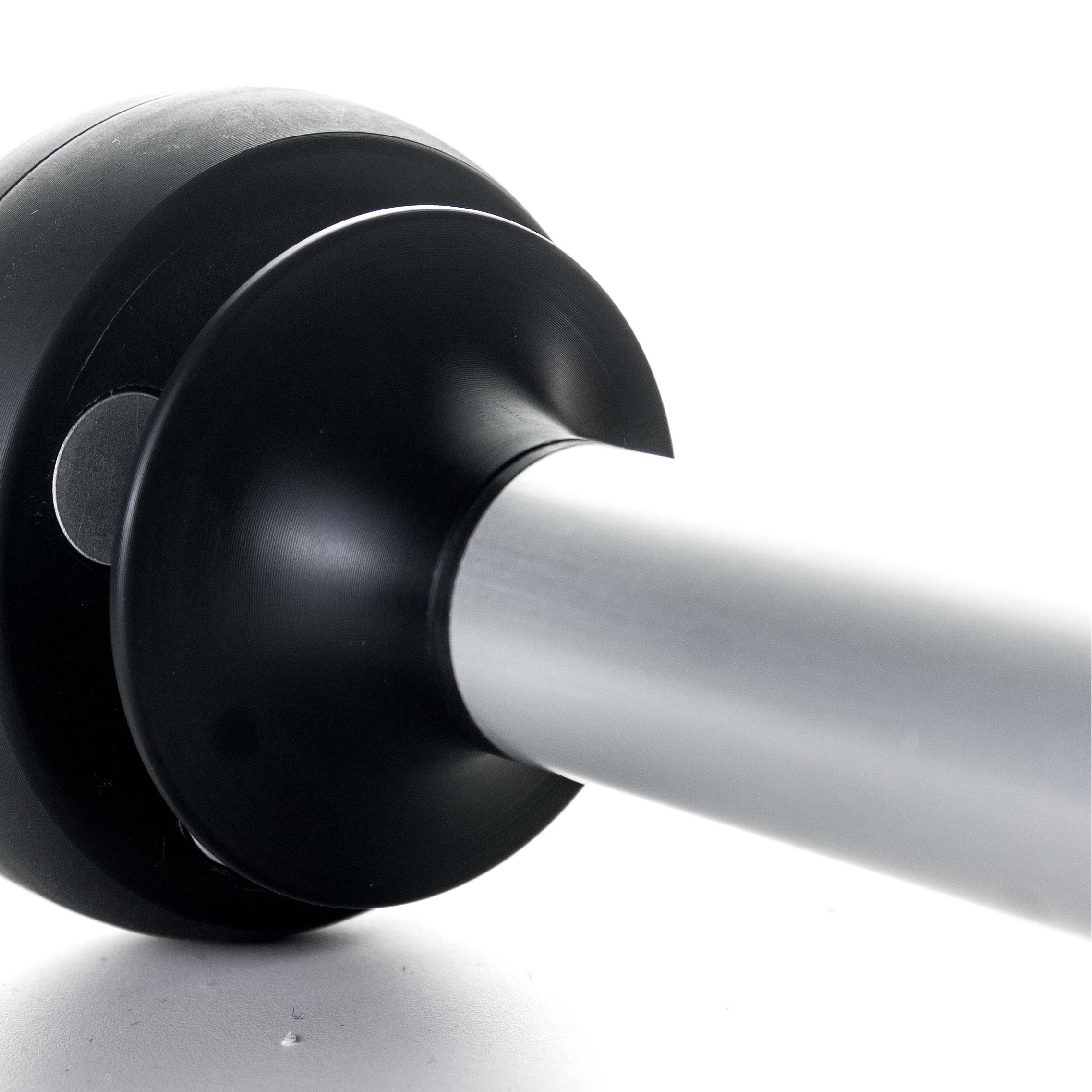 Calypso 33cm aluminium extension pole demonstrating fitment with a Calypso ultrasonic wind sensor. Anemometer sold separately.