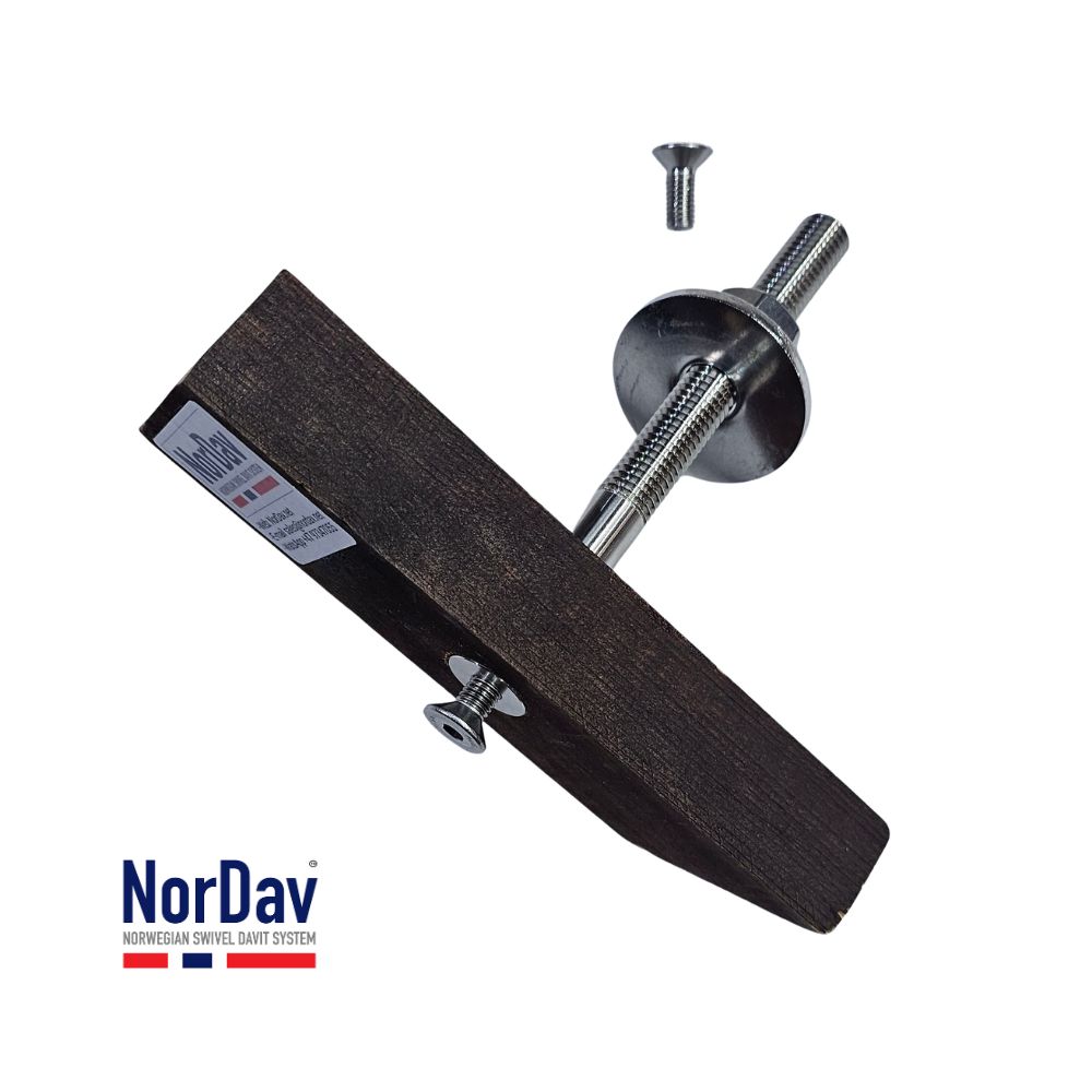 NorDav Quick Release Flush Mounting Bolts hardware kit for removable boat davit systems in Australia.