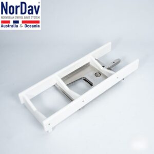 NorDav H-Series 350kg Swivel Davit (White)