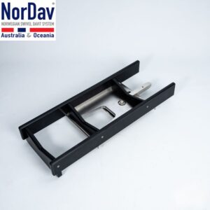 NorDav H-Series 500kg Swivel Davit (Black)